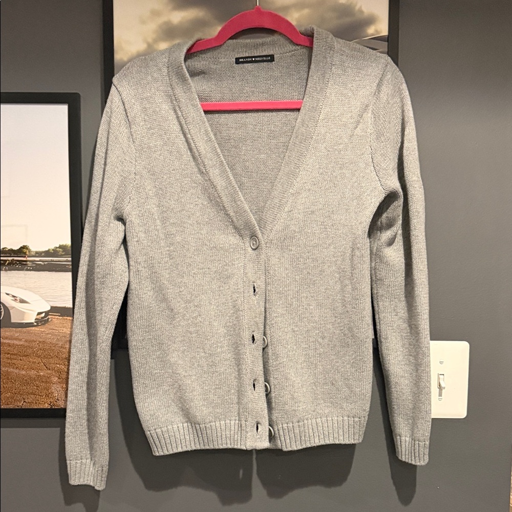 Brandy Melville Light Gray Women's Cardigan